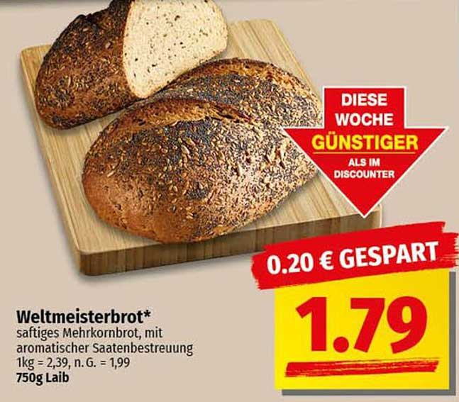 Weltmeisterbrot* - saftiges Mehrkornbrot mit aromatischer Saatenbestreuung