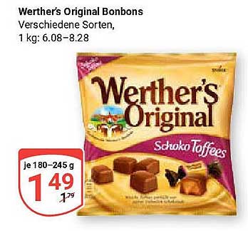Werther's Original Bonbons - Verschiedene Sorten