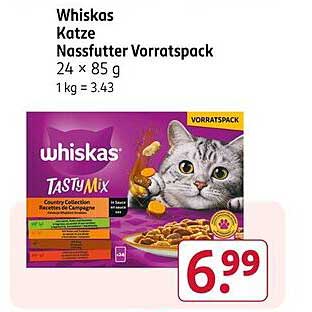 Whiskas Katze Nassfutter Vorratspack 24 x 85 g