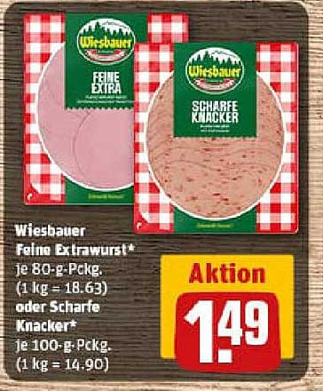 Wiesbauer Feine Extrawurst oder Scharfe Knacker