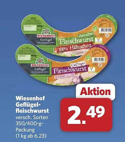 Wiesenhof Geflügelfleischwurst verschieden Sorten 350/400-g-Packung