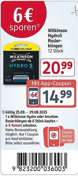 Wilkinson Hydro5 Rasierklingen 12 Stück