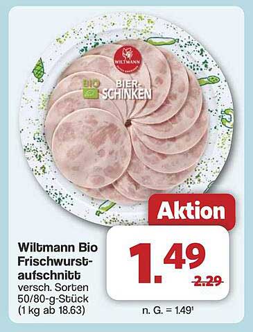Wiltmann Bio Frischwurstaufschnitt
