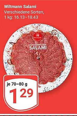 Wiltmann Salami - verschiedene Sorten