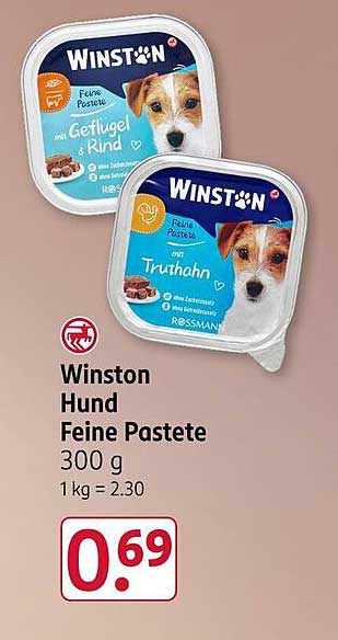 Winston Hund Feine Pastete 300 g