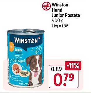 Winston Hund Junior Pastete 400 g