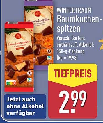 WINTERTRAUM Baumkuchenspitzen - Versch. Sorten