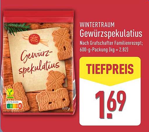 WINTERTRAUM Gewürzspekulatius 600-g-Packung