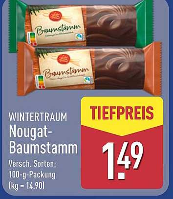 WINTERTRAUM Nougat-Baumstamm