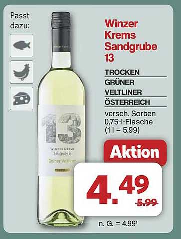Winzer Krems Sandgrube 13 - Trockener Grüner Veltliner aus Österreich