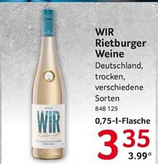 WIR Rietburger Weine - Trocken, verschiedene Sorten