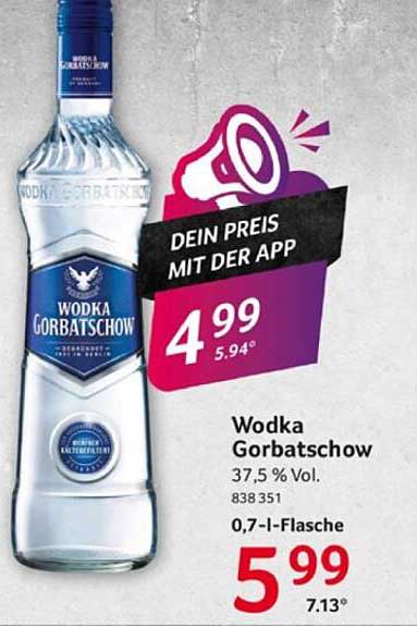 Wodka Gorbatschow 0,7 l-Flasche