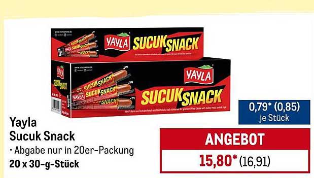 Yayla Sucuk Snack 20er-Packung