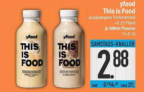 yfood This is Food Ausgewogene Trinkmahlzeit