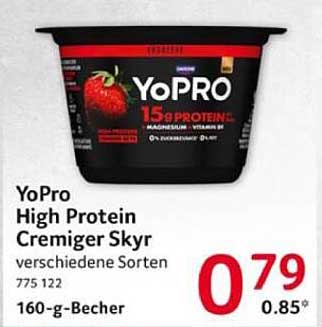 YoPro High Protein Cremiger Skyr – verschiedene Sorten