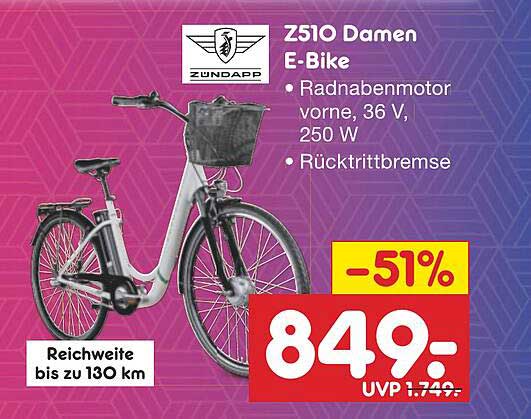 Z510 Damen E-Bike von Zündapp