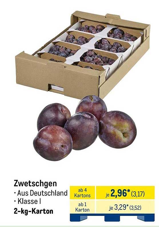 Zwetschgen aus Deutschland – 2-kg-Karton