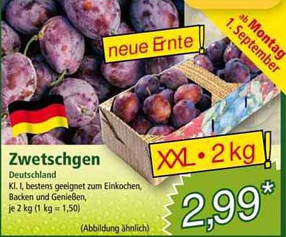 Zwetschgen - Neue Ernte