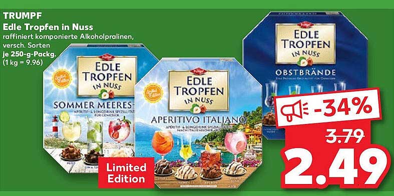 Edle Tropfen in Nuss