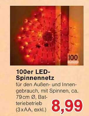 100er LED-Spinnennetz für den Außen- und Innengebrauch