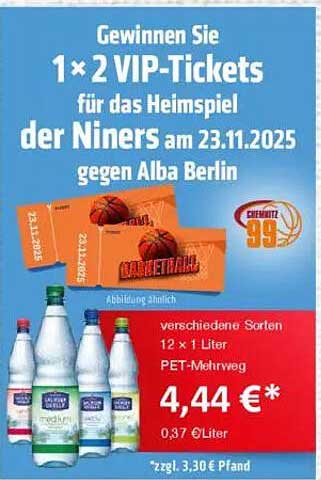 12 x 1 Liter PET-Mehrweg Wasser - verschiedene Sorten
