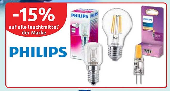 -15% auf alle leuchtmittel der Marke Philips
