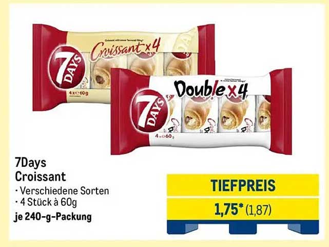 7Days Croissant – Vielfältiger Genuss für jeden Moment