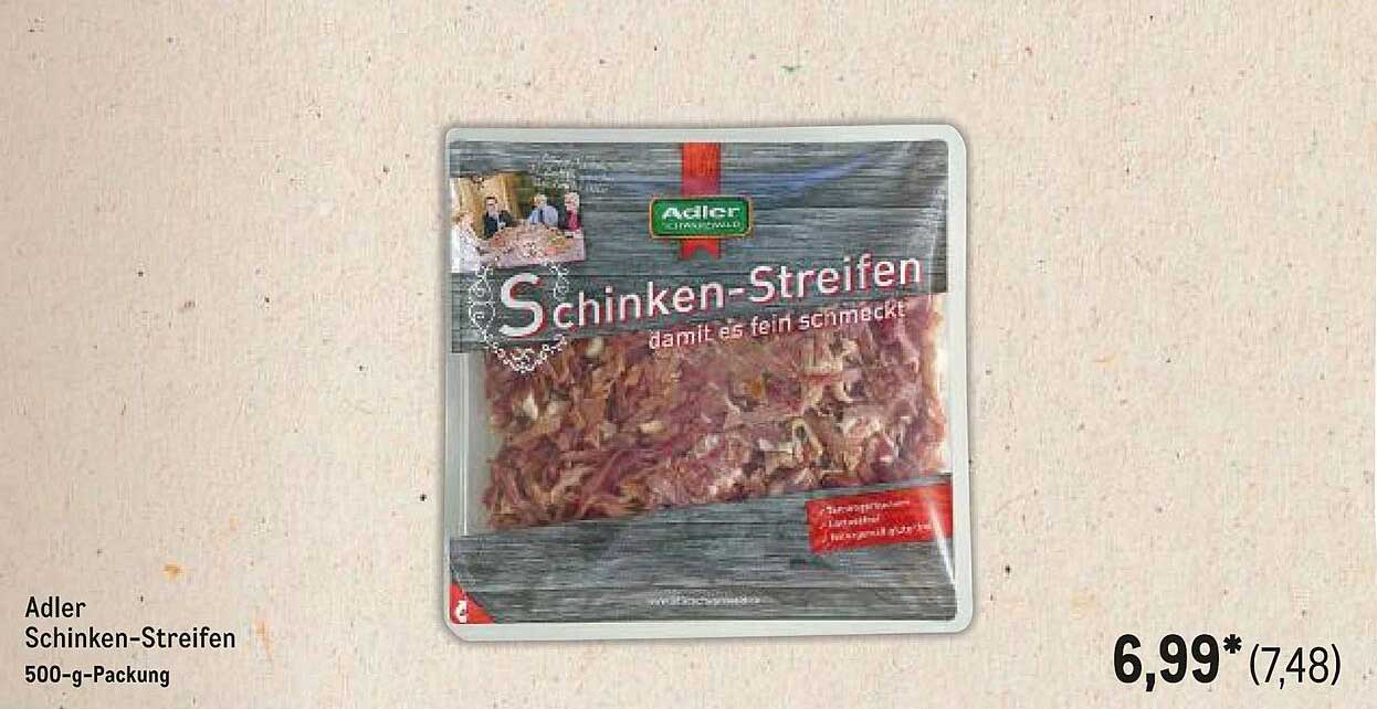 Adler Schinken-Streifen 500-g-Packung