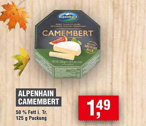 ALPENHAIN CAMEMBERT 125 g Packung