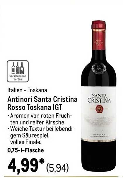 Antinori Santa Cristina Rosso Toskana IGT