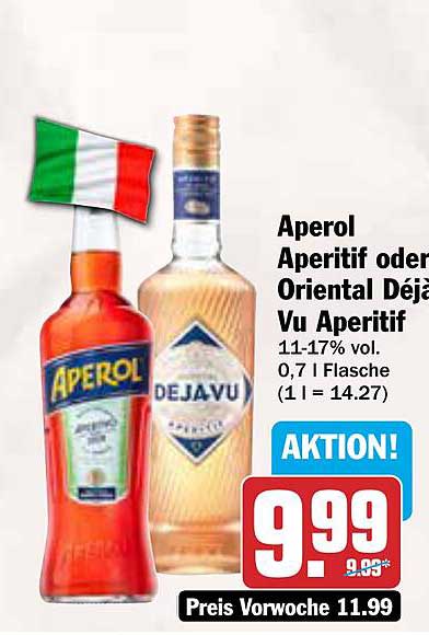 Aperol Aperitif oder Oriental Déjà Vu Aperitif