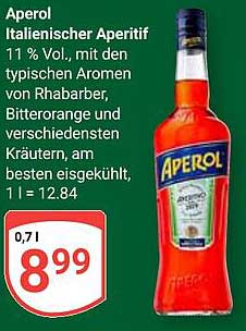 Aperol - Italienischer Aperitif 0,7 l
