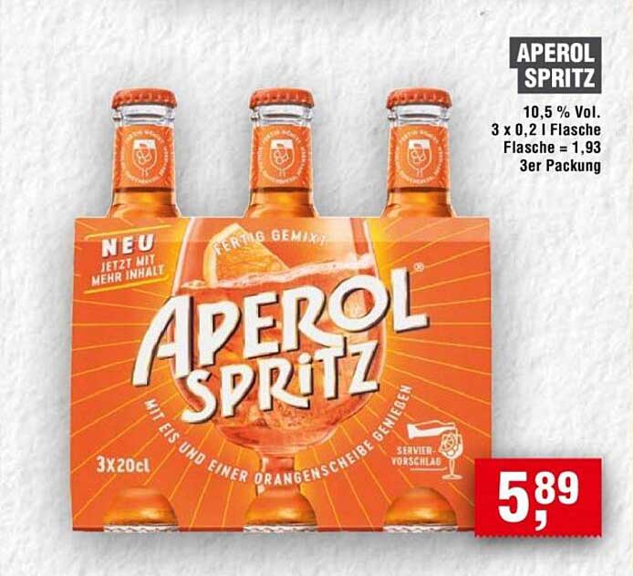 Aperol Spritz – Fertig gemixt im 3er Pack