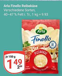 Arla Finello Reibekäse - Verschiedene Sorten 150 g