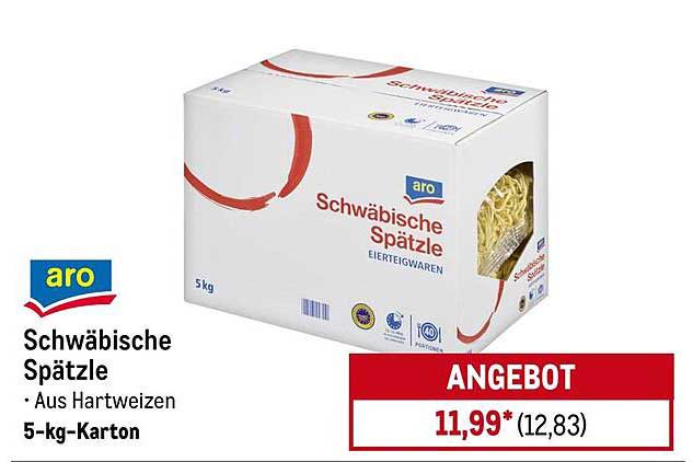 aro Schwäbische Spätzle 5-kg-Karton