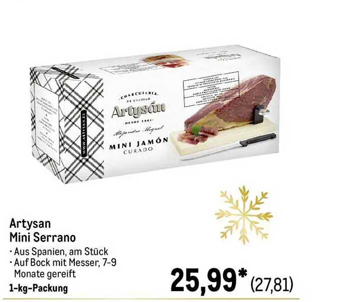 Artysan Mini Serrano - 1-kg-Packung