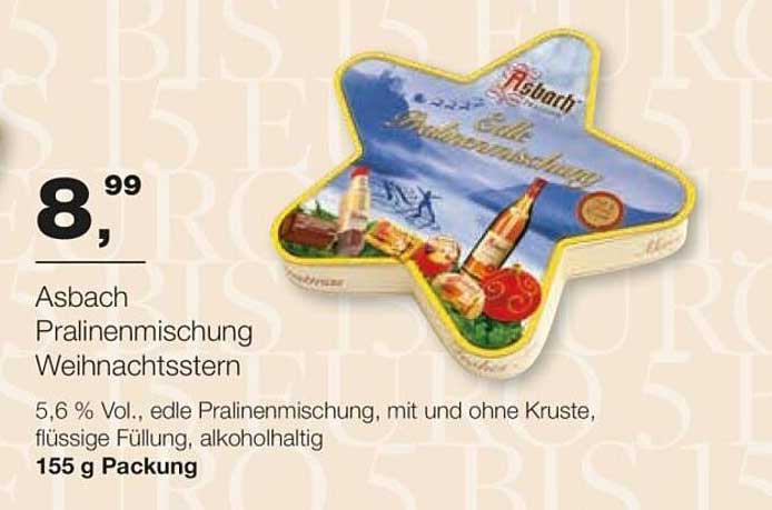 Asbach Pralinemischung Weihnachtsstern