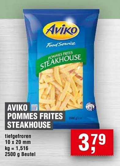 AVIKO Pommes Frites Steakhouse 2500 g
