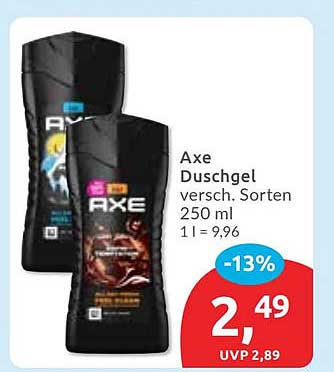Axe Duschgel verschiedene Sorten 250 ml