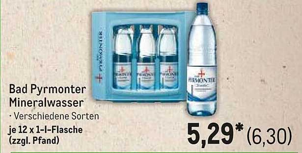 Bad Pyrmonter Mineralwasser – Verschiedene Sorten