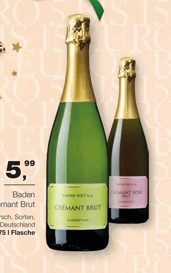 Baden Crémant Brut 0,75 l Flasche