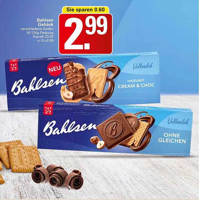 Bahlsen Gebäck verschiedene Sorten 97-125g Packung