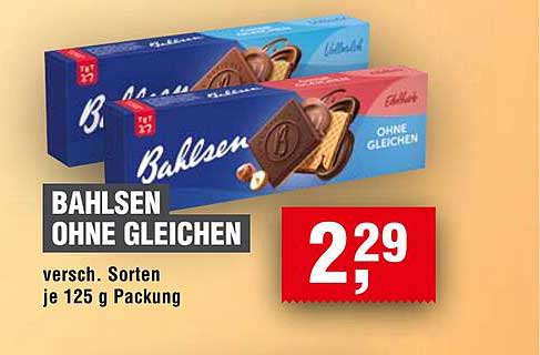 Bahlsen Ohne Gleichen, 125 g Packung