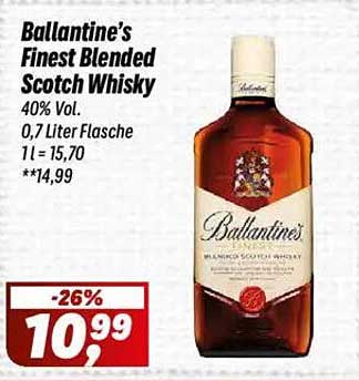 Ballantine's Finest Blended Scotch Whisky 0,7 Liter