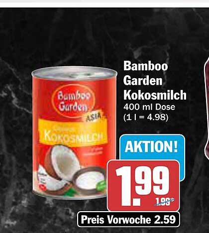 Bamboo Garden Kokosmilch 400 ml Dose