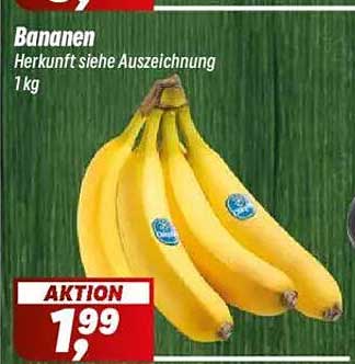 Bananen 1 kg – frisch und saftig