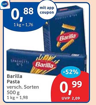 Barilla Pasta, verschiedene Sorten 500 g