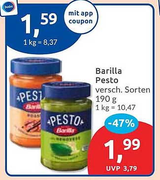 Barilla Pesto verschiedene Sorten 190 g