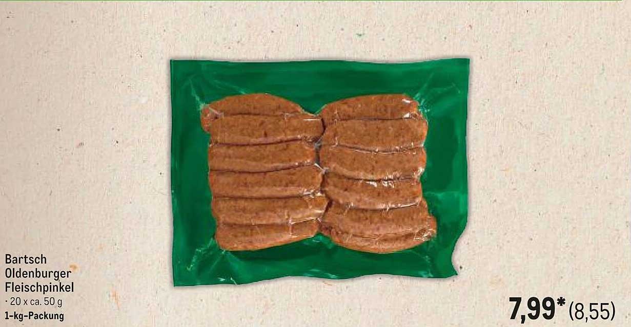 Bartsch Oldenburger Fleischpinkel - 1-kg-Packung (20 x ca. 50 g)