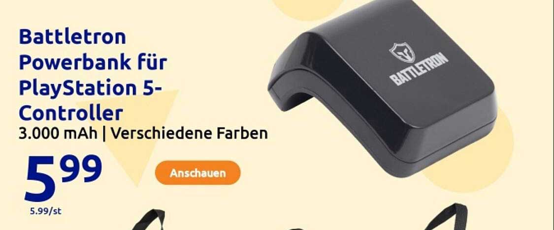 Battletron Powerbank für PlayStation 5-Controller